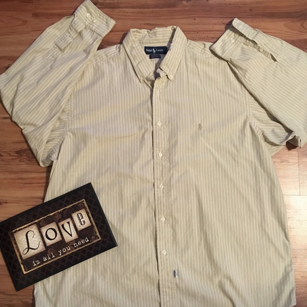 Ralph Lauren men’s L/S button-down shirt Size 17.5